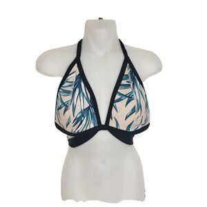 Pink Victoria's Secret Women's Bikini Top Size Large Tropical Triangle Wrap Pink